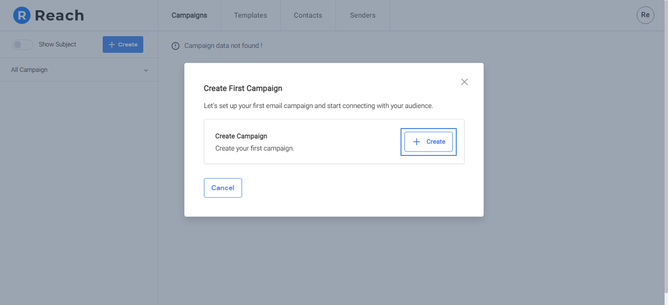 Create First Campaign